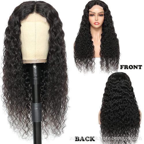 Uniky Unprocessed Brazilian Human Hair HD Full Lace Wig Vendors Water Wave Cuticle Aligned 100% Virgin Hair Wigs For Black Women